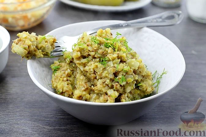 Пісна гречана каша з сочевицею