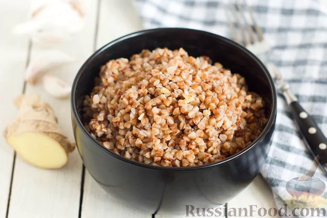 Гречана каша з часником та імбиром