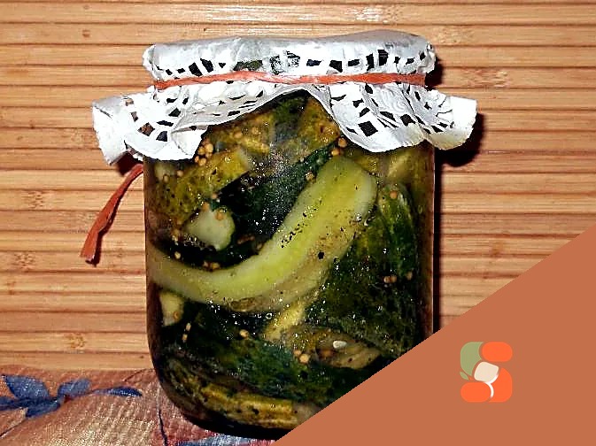 Огірки із сухою гірчицею