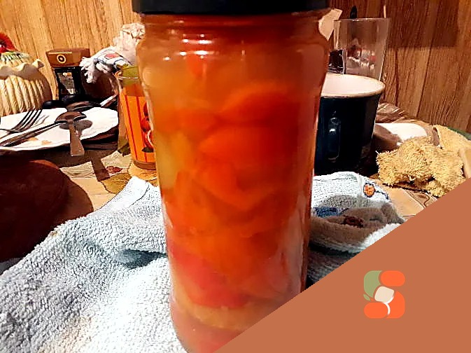 Перець різаний маринований (простий спосіб)