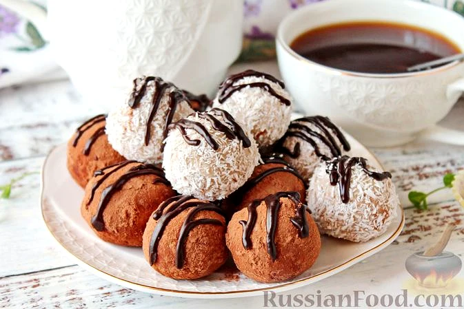 Сирні цукерки з бананом та печивом