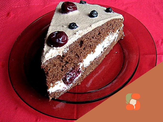 Торт празький з вишнями