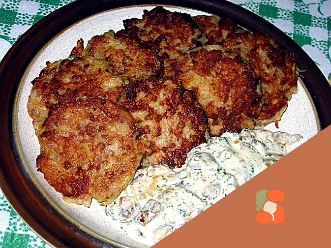 М'ясокартопляні оладки з грибами