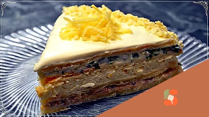 Закусочний торт із консервованим лососем