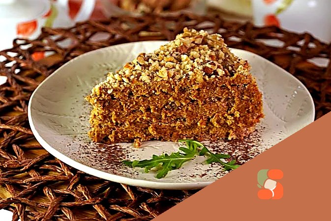 Горіховий торт з кавовим кремом