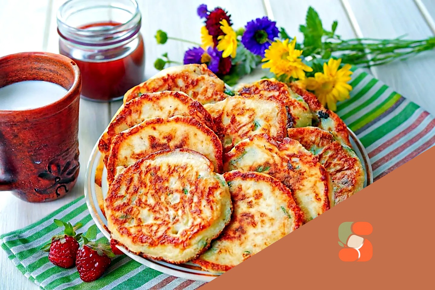 Оладки з манкою на сковороді