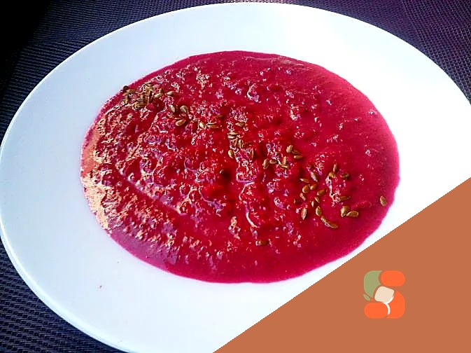 Буряковий крем-суп із рисом