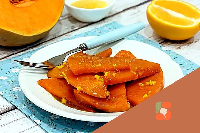 Гарбуз, карамелізований з апельсиновим соком