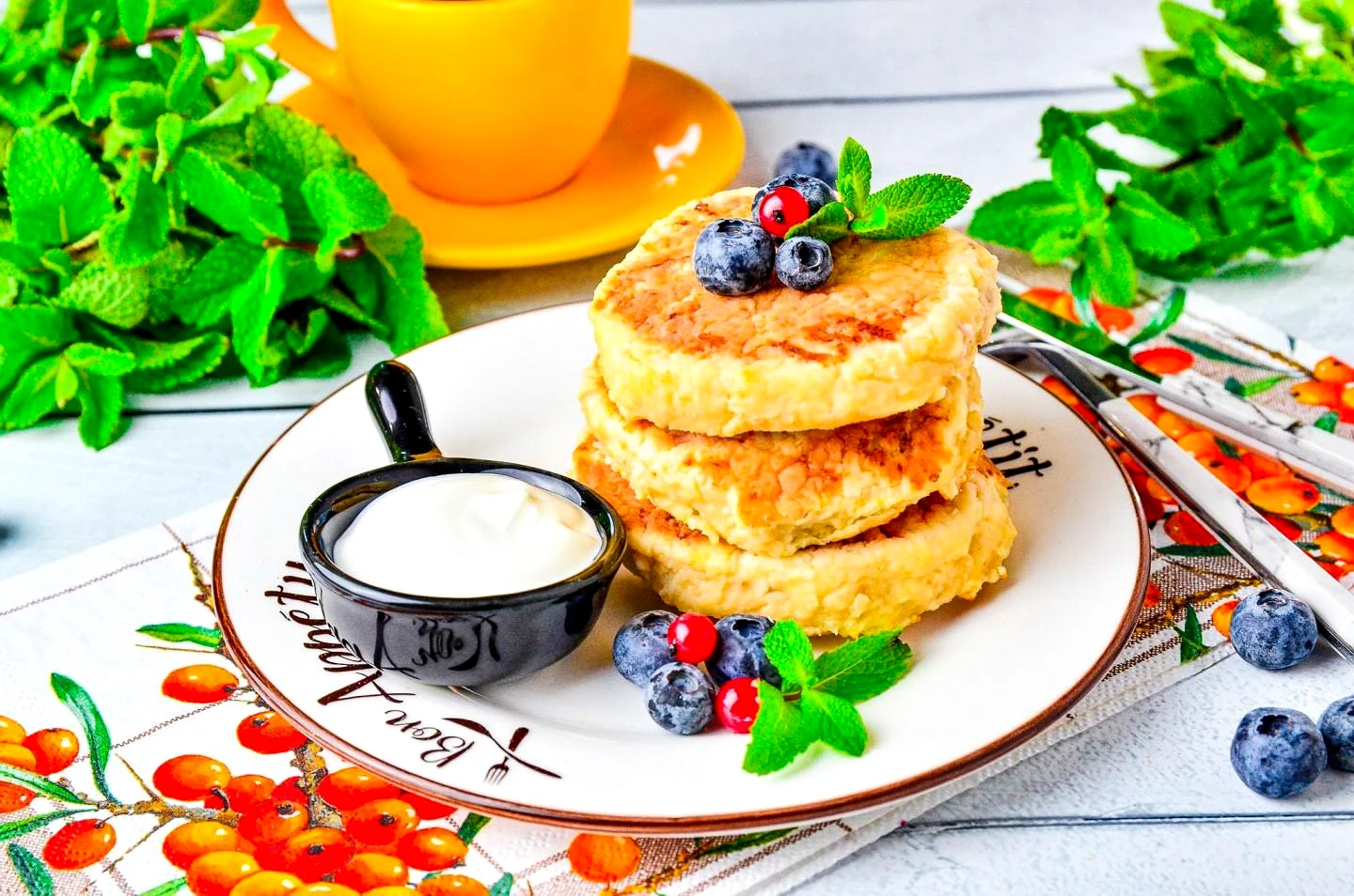 Пишні сирники на рисовому борошні з бананом ПП