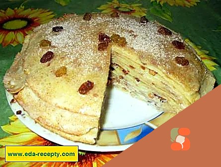 Торт із готових млинців без випічки