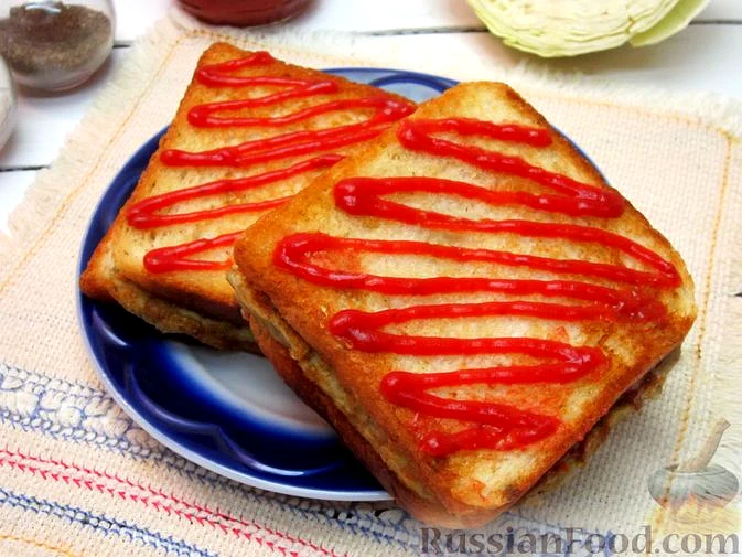 Сендвіч з капустою та яйцями