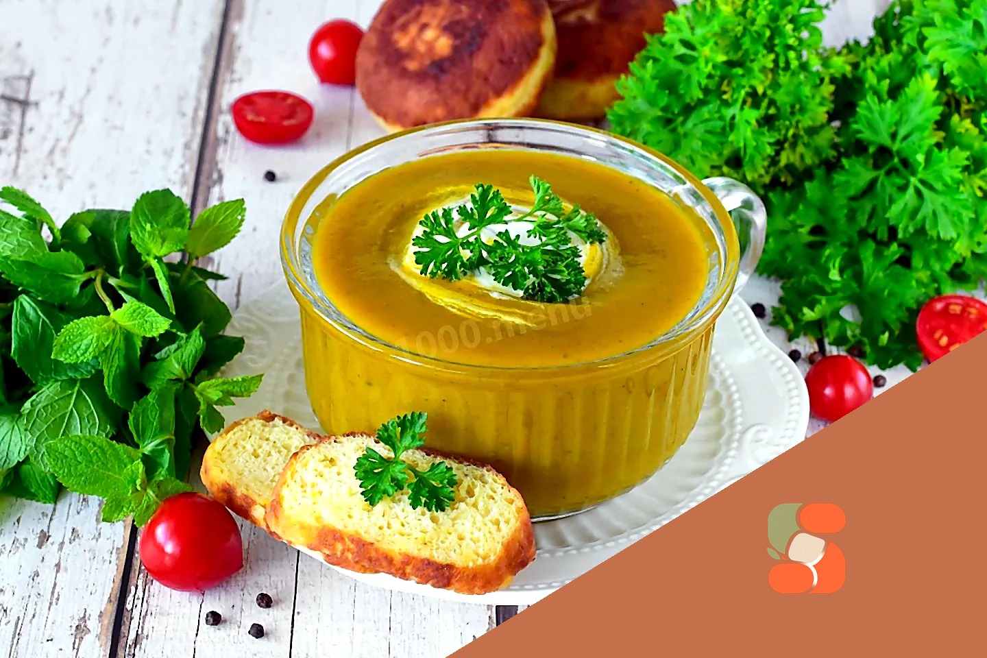 Зелений суп пюре