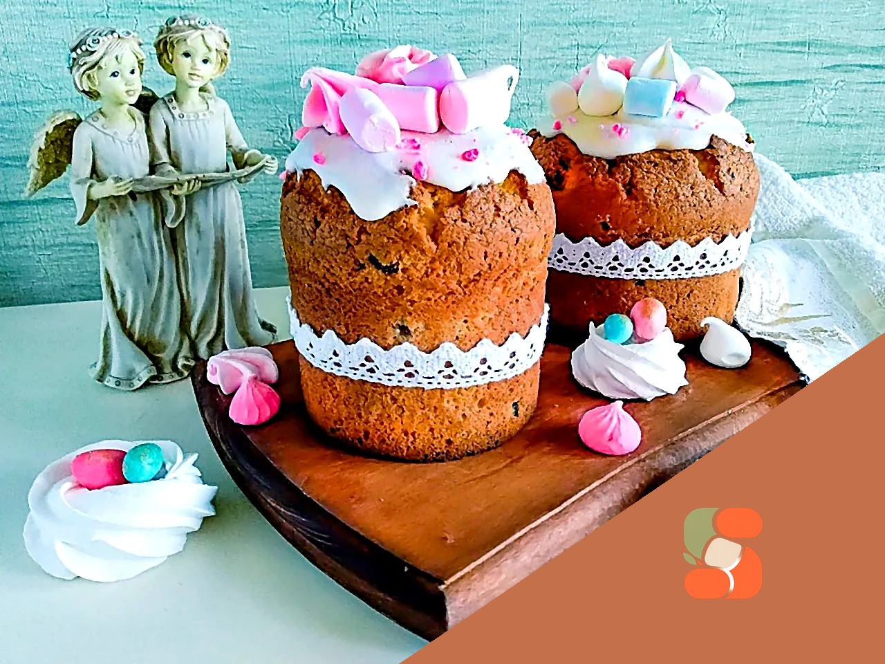 Сирний паску без дріжджів як кекс на Великдень