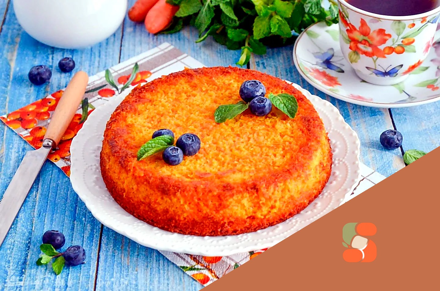 Морквяний пиріг у духовці простий