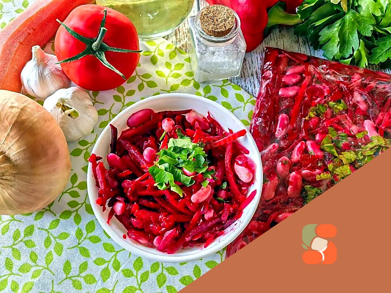 Ароматне заморожене заправлення для борщу заготовка на зиму