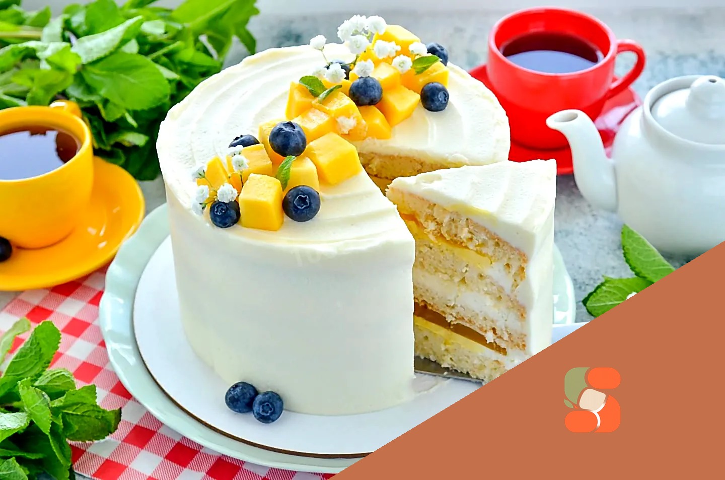 Торт манго маракуйя