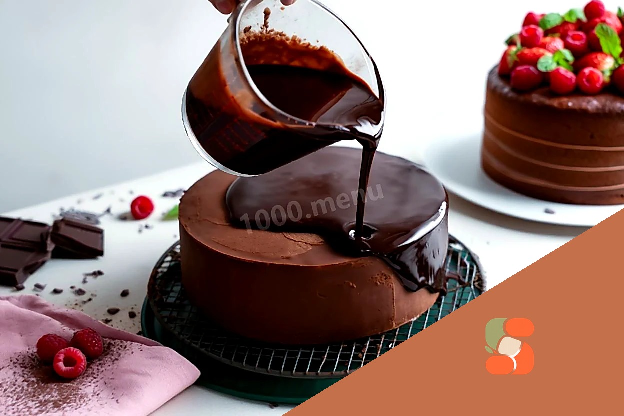 Глазур із шоколаду для торта шоколадна