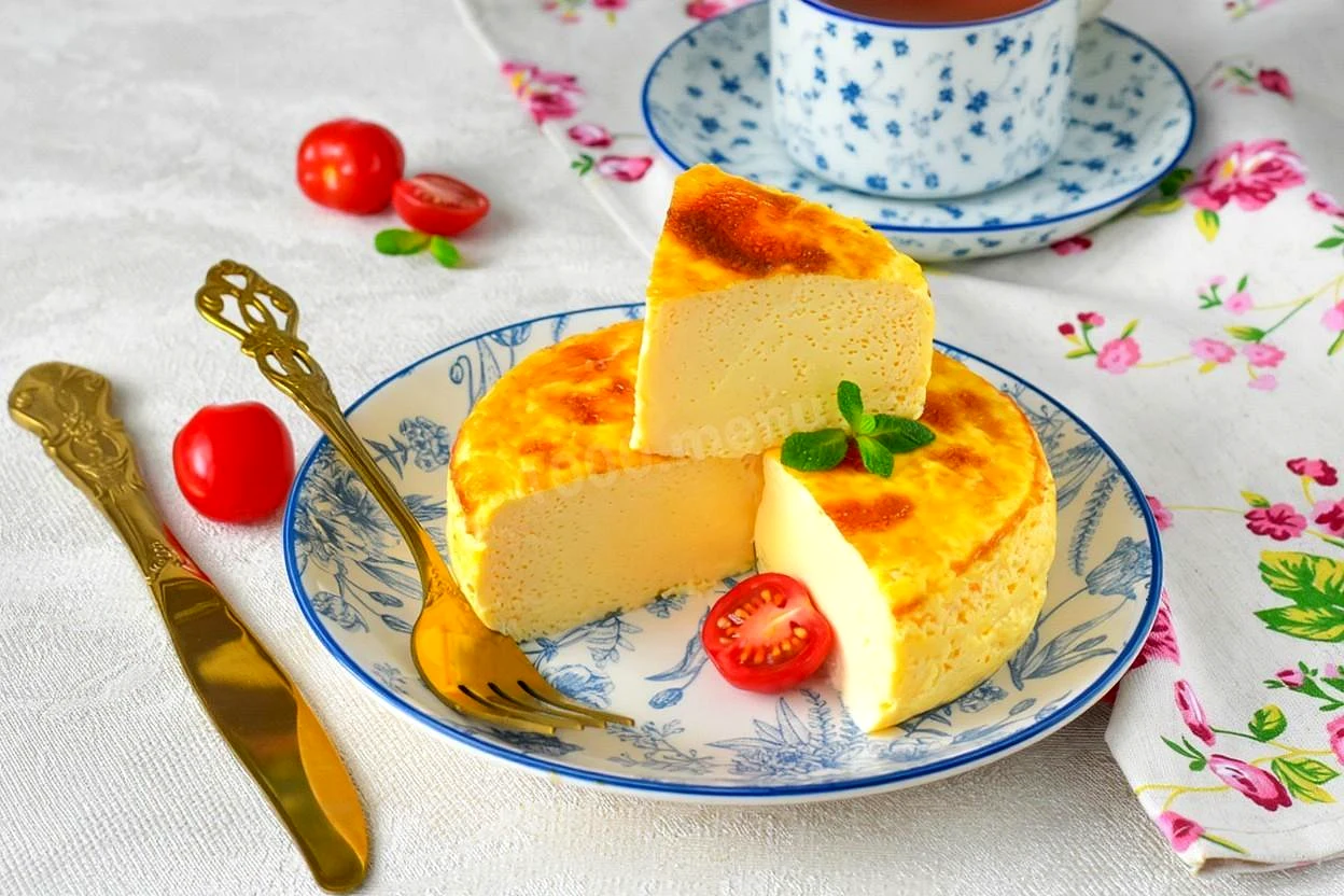 Пишний омлет в аерогрилі з молоком