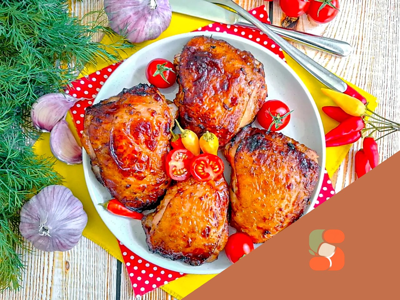 Курка в аерогрилі шматочками з хрусткою скоринкою